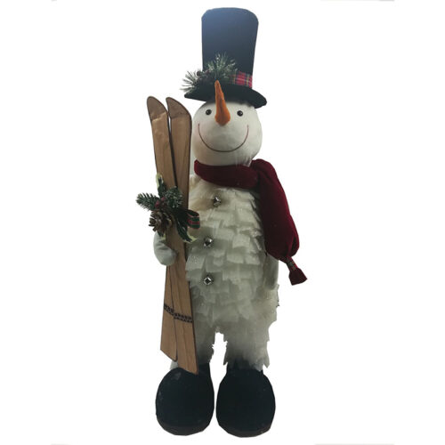 Fraser Hill Farm 2.5' Snowman Holding Skis