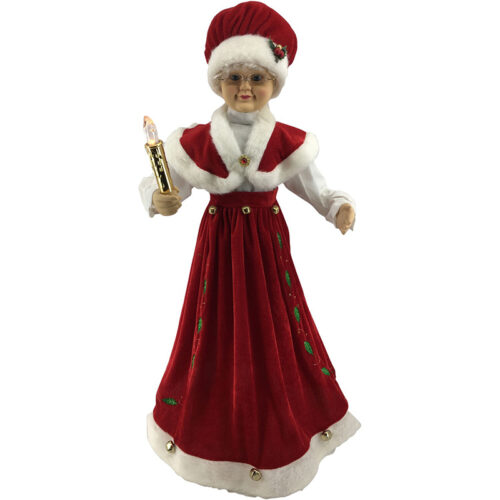 Fraser Hill Farm 28" Animated Musical Mrs. Claus Handling Candle