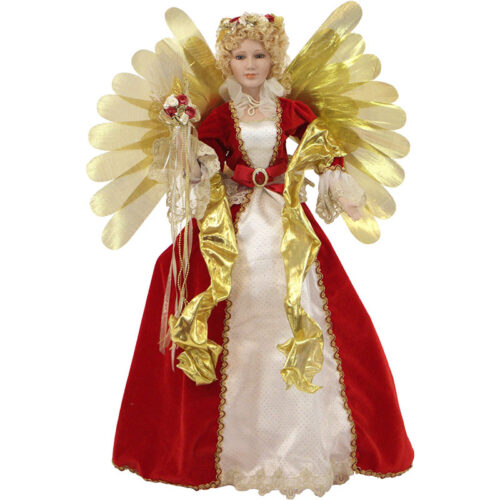 Fraser Hill Farm 32" Animated Christmas Angel with White LED Lights