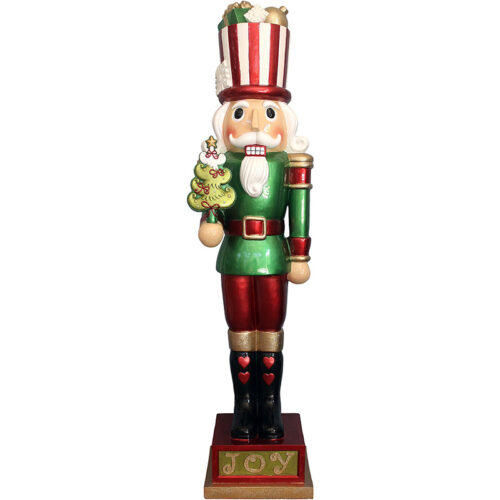 Fraser Hill Farm 48" Candy-Look Nutcracker Greeter without Light