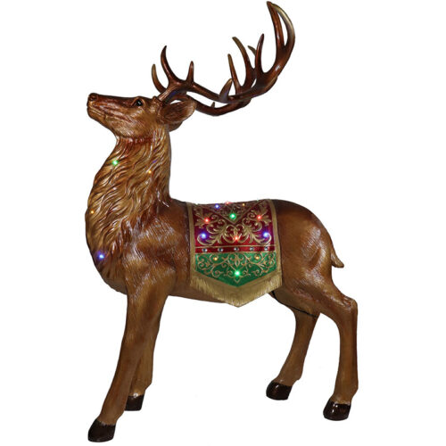 Fraser Hill Farm 60" Reindeer with Multi-colored LED Lights