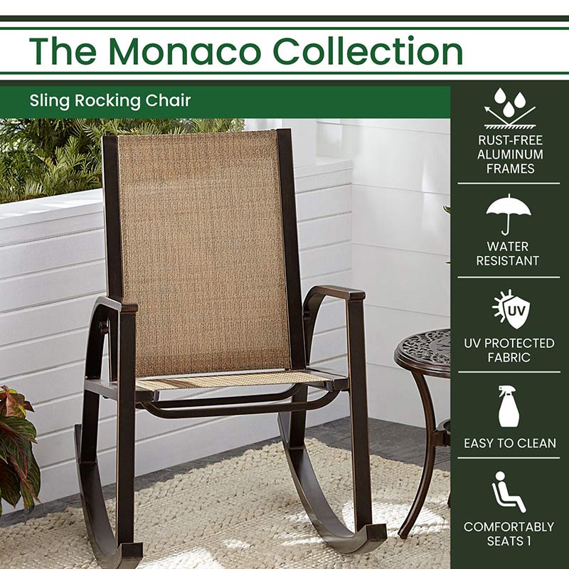 Hanover Moncao Sling Porch Rocker - Image 4
