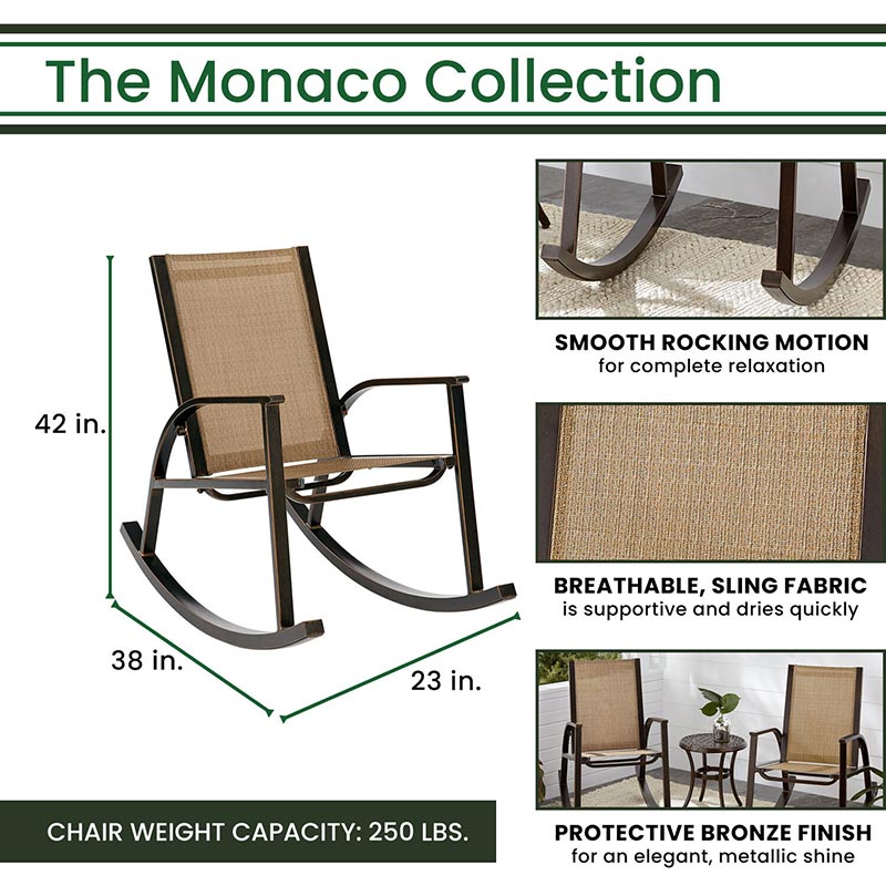 Hanover Moncao Sling Porch Rocker