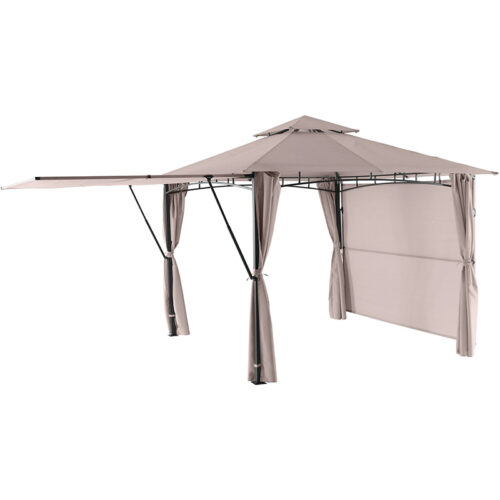 Hanover Sahara Steel Soft Top Gazebo with Pop Out Roof