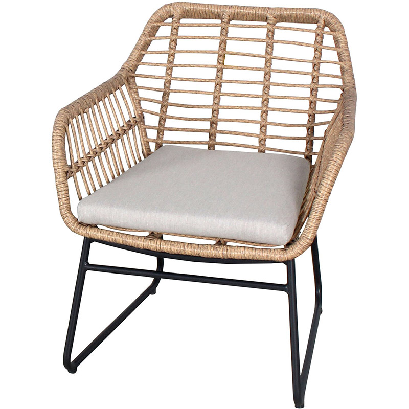 Mod Furniture Mia 2 Rattan Wicker Chairs and Side Table Seating Set