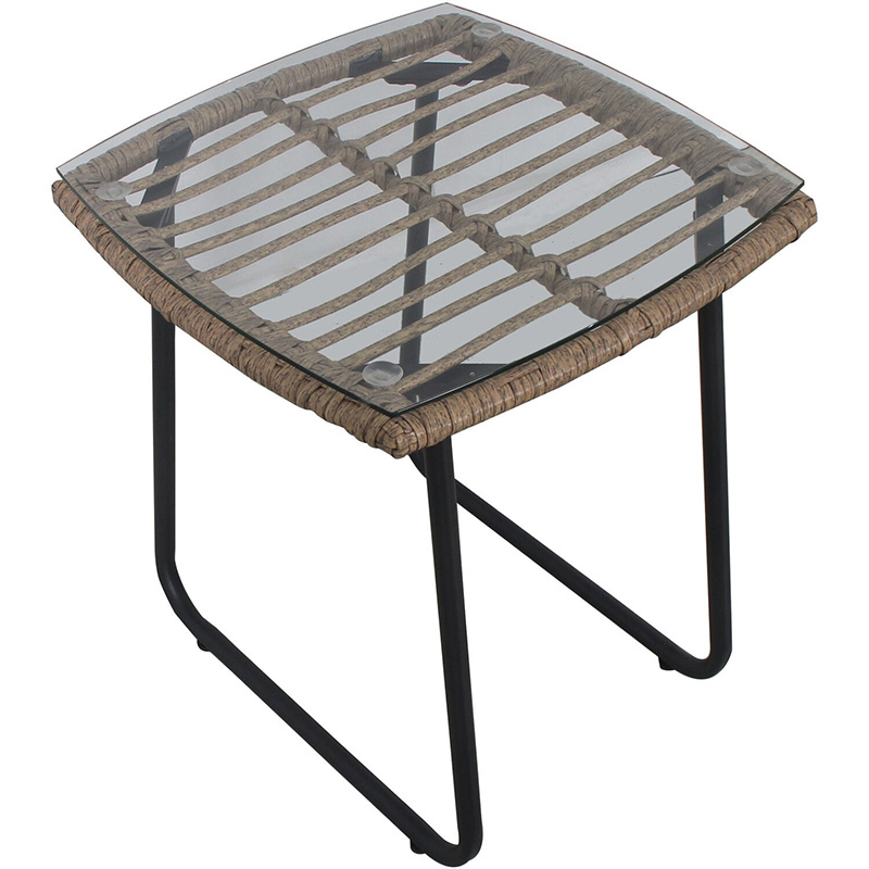 Mod Furniture Mia 2 Rattan Wicker Chairs and Side Table Seating Set