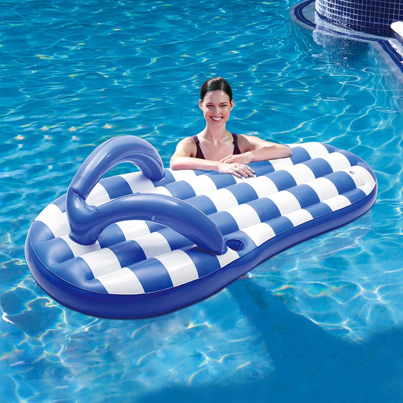 71in Marine Blue Flip Flop Inflatable Pool Float