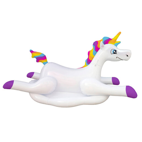 Cloud Rider Rainbow Unicorn Inflatable Ride-On Pool Float