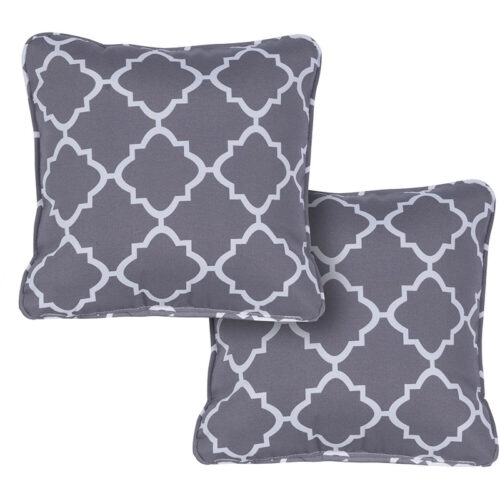 Hanover Lattice Pattern Printed Toss Pillow Set