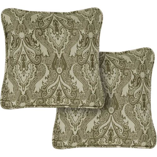 Hanover Medalian Pattern Printed Medow Green Toss Pillow Set