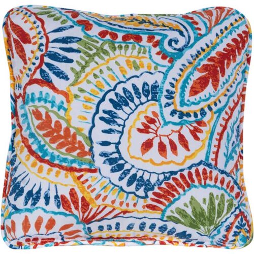 Hanover Paisely Pattern Printed Multi-Colored Toss Pillow