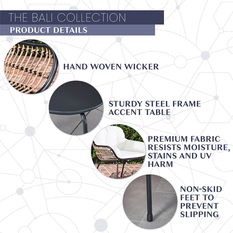 Mod Furniture Bali 3 Piece Chat Set