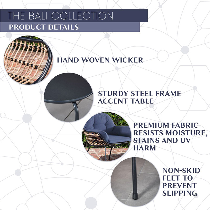 Mod Furniture Bali 3 Piece Chat Set