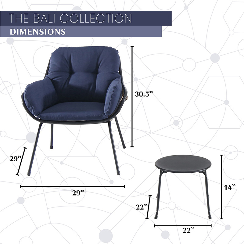 Mod Furniture Bali 3 Piece Chat Set