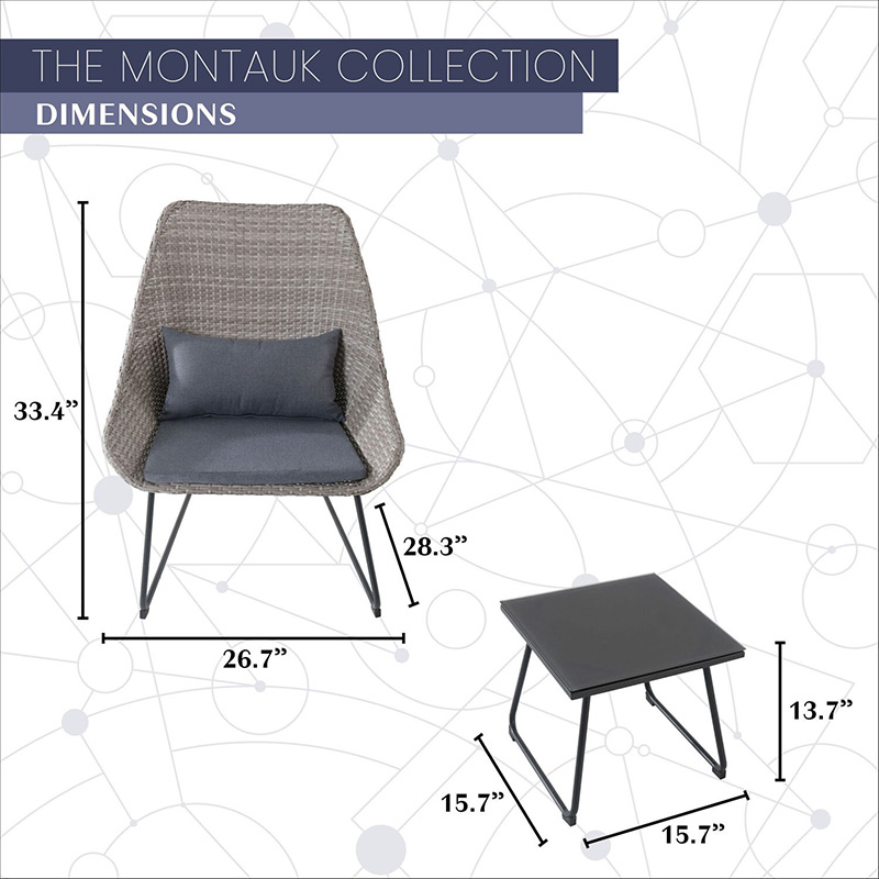 Mod Furniture Montauk 3 Piece Chat Set