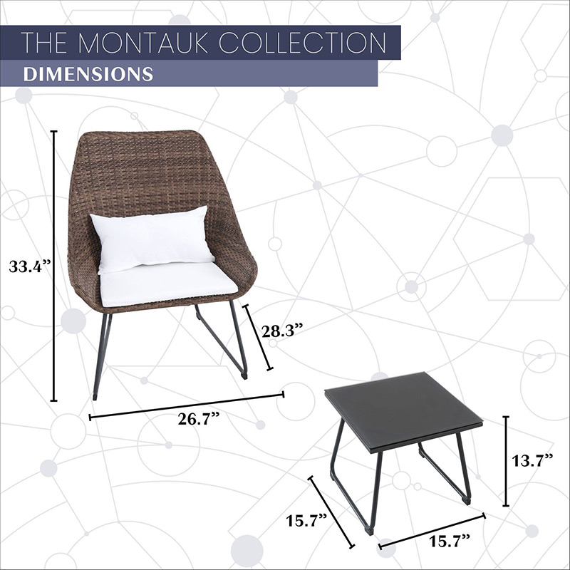 Mod Furniture Montauk 3 Piece Chat Set