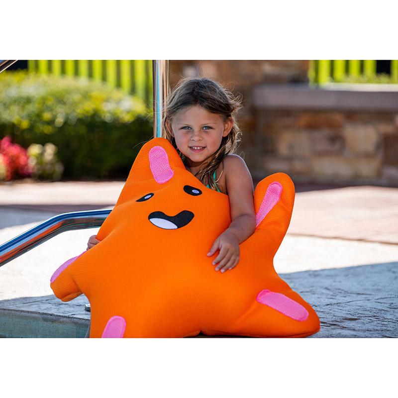 Orange Starfish Float for Swimming Pools