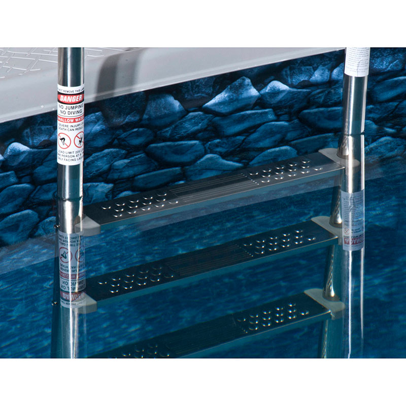 Premium Stainless Steel Reverse Bend In-Pool Ladder for Above Ground Pools