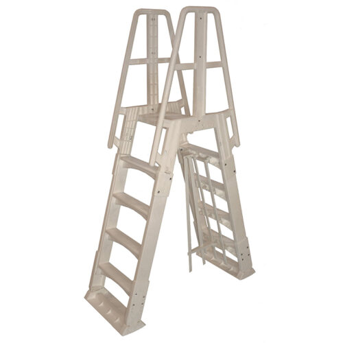Taupe Premium A-Frame Above Ground Pool Ladder