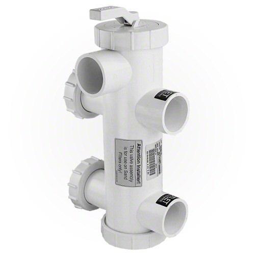 Pentair 263010 2" White Side Mount FullFlow Rotary Valve