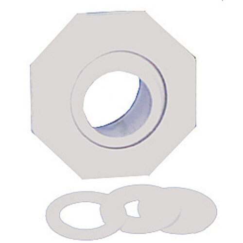 Pentair 542000 1"S White Economy Insider Eyeball Fitting