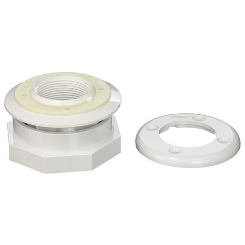 Pentair 86205100 1.5" FIPT White Return Inlet Fitting With Screws