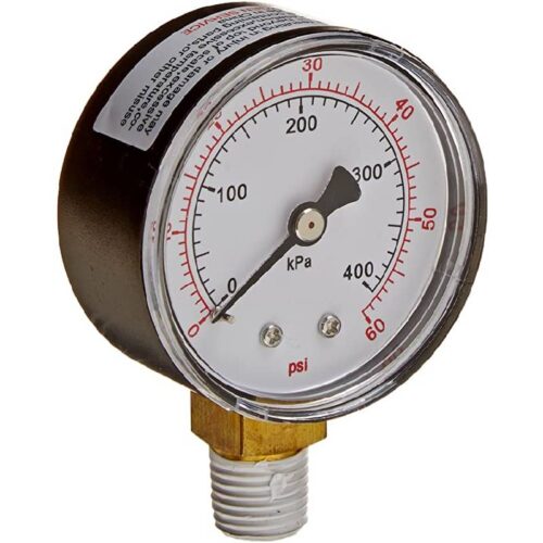 Pentair 15060-0000T MPV Bottom Mount Pressure Gauge