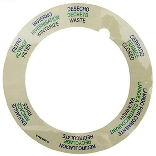 Pentair 272599 Valve Label