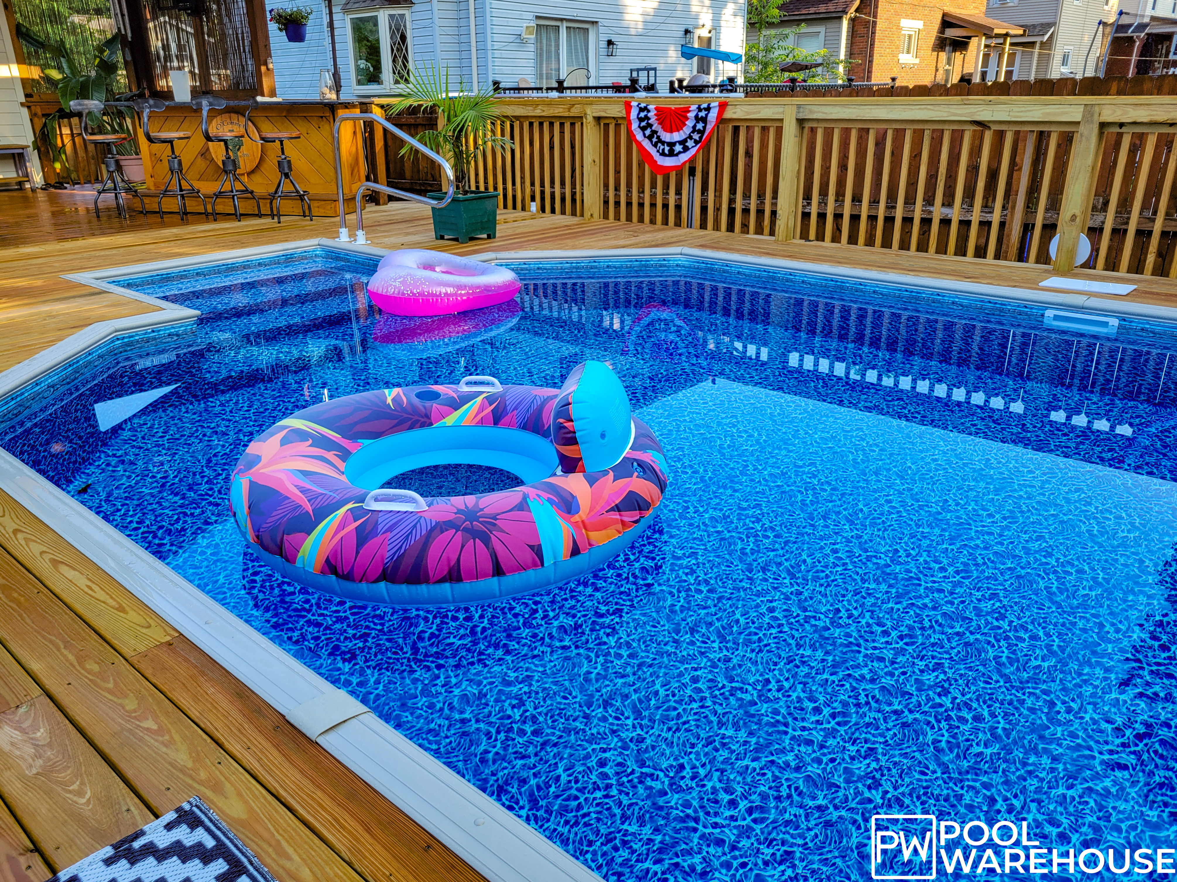 12' x 24' Grecian DIY Semi-Inground Pool Kit With Steel Step - Image 6