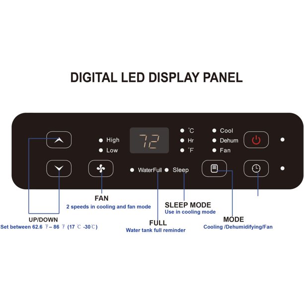Airemax APO110C 10,000 BTU Portable Air Conditioner