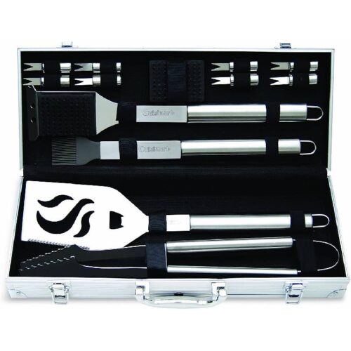 Cuisinart 14 Piece Deluxe Grilling Set w_Aluminum Case