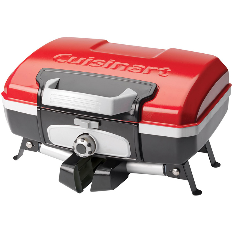 Cuisinart Red Petit Gourmet Tabletop Portable Gas Grill