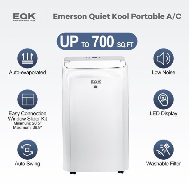 Emerson Quiet Kool EAPC10RC1 10,000 BTU Portable Air Conditioner