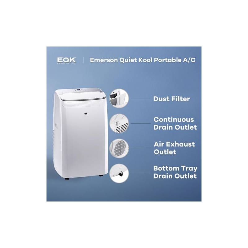 Emerson Quiet Kool EAPC10RSC1 10,000 BTU Portable Wifi Air Conditioner 2