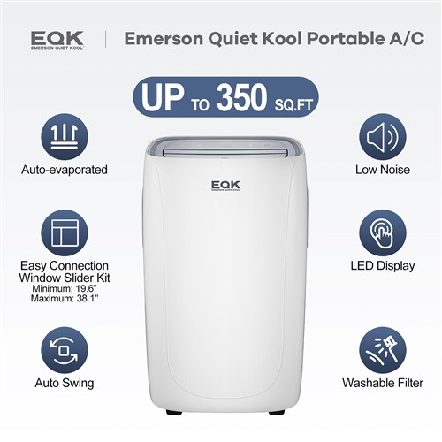 Emerson Quiet Kool EAPC8RSD1 8,000 BTU Portable Wifi Air Conditioner22