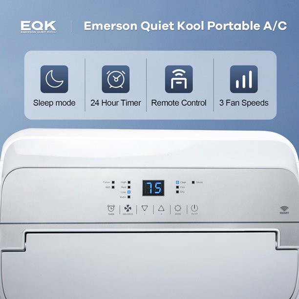 Emerson Quiet Kool EAPH10RC1 10000 BTU Portable Heat/Cool Air Conditioner