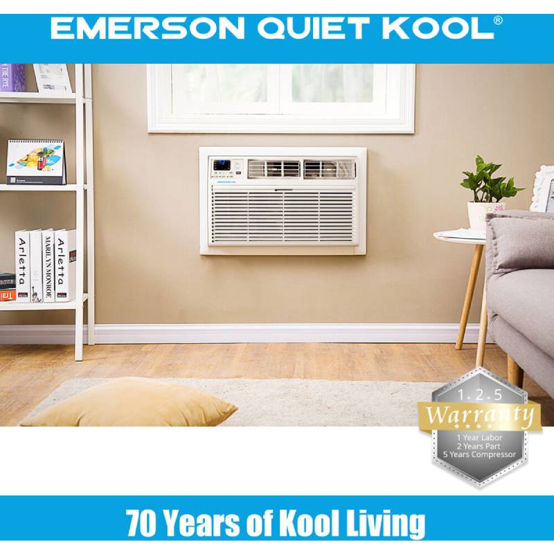 Emerson Quiet Kool EATE14RSD2T 14,000 BTU Heat/Cool Wifi Through the Wall Air Conditioner 8