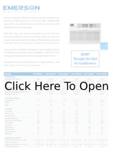 Emerson Specification Sheet