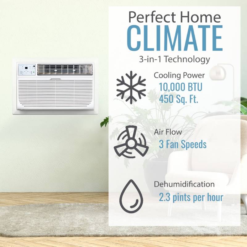 Keystone KSTAT10-2C 10,000 BTU Through the Wall Air Conditioner 11