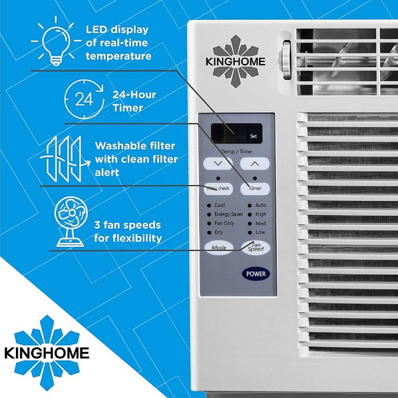 Kinghome KHW05BTE 5,000 BTU Window Air Conditioner 5