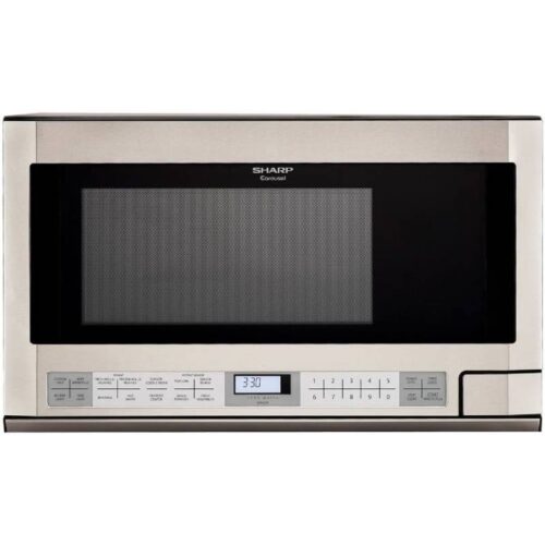 Sharp R1214T Stainless Steel 1.5-cu. ft. 1100W Over-the-Counter Microwave Oven 1