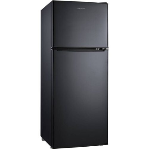 Amana AMAR46TBKE 4.6 CuFt. Black Compact Refrigerator with Top Mounted Freezer