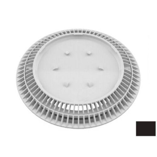 AquaStar CC10102 10" Black AV Pebbletop Drain and Frame