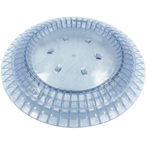 AquaStar CC8100 8" Clear AV Pebbletop Drain and Frame