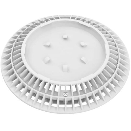 AquaStar CC8101 8" White AV Pebbletop Drain and Frame