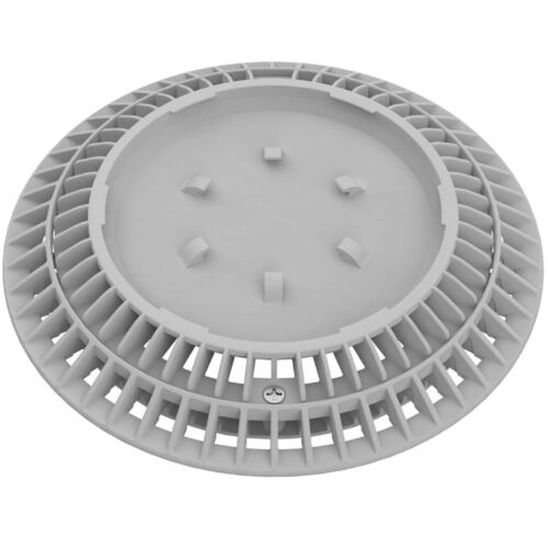 AquaStar CC8103 8" Light Gray AV Pebbletop Drain and Frame