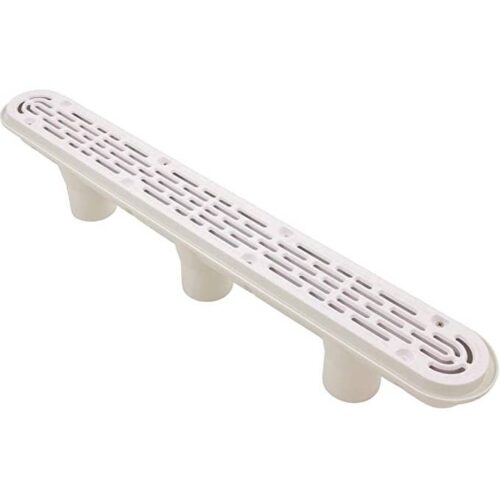 Aquastar 32CDFL101 32" White Channel Drain with PVC Sump