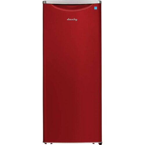 Danby DAR110A3LDB 11 CuFt. Red Exterior and Black Interior Refrigerator 1