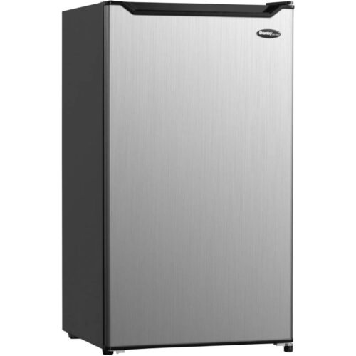 Danby DCR044B1SLM 4.4 CuFt. Black and Stainless Steel Compact Refrigerator 1