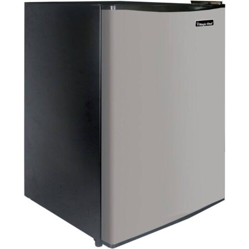 Magic Chef MCAR240SE2 2.4 CuFt. Black and Stainless Steel Mini-Fridge 1